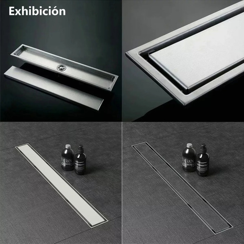 Coladera De Acero Inoxidable Invisible Desagüe Lineal 10x60