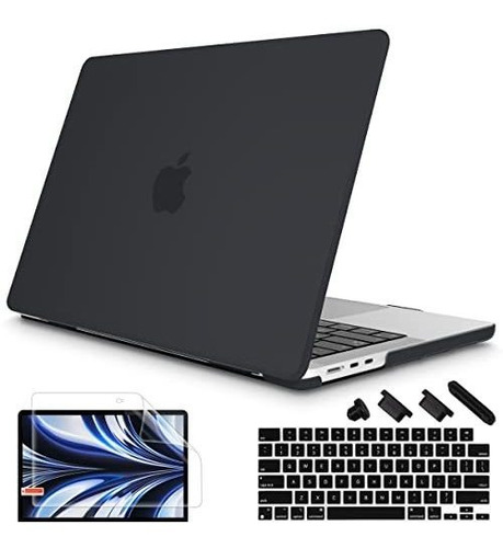 Protector Color Negro Mate Compatible Con Macbook Air A2681