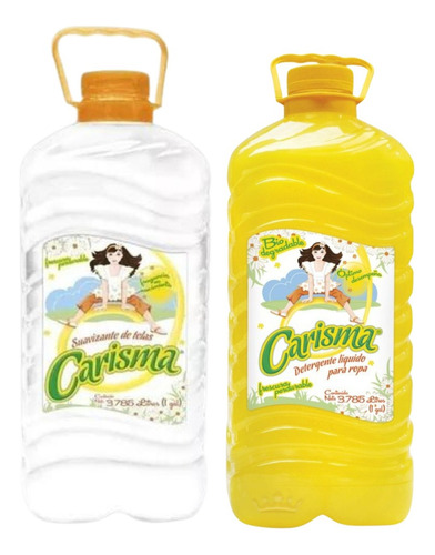 Suavizante Y Detergente De Telas Carisma 2 Pack De Galón C/u