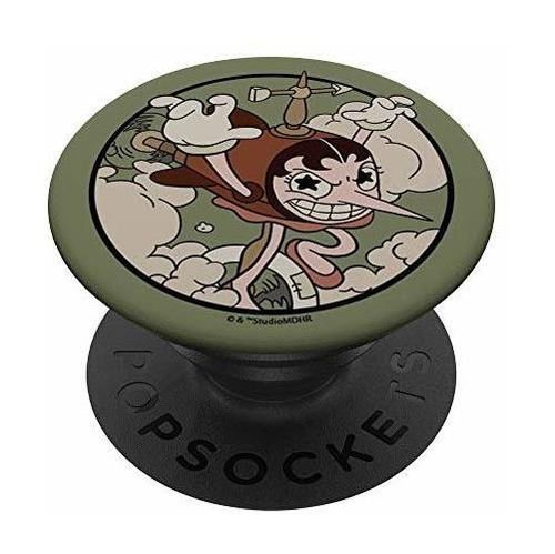 Cuphead Hilda Berg Soaring Blimp Retro Popsockets 8zq6l