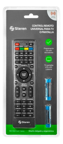 Control Remoto Universal Metálico Para Tv |rm-1002ne