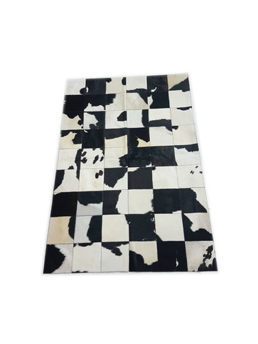 Imagen 2 de 7 de Alfombra Cuero Pelo Patchwork 1.2 X 1.8m Holando