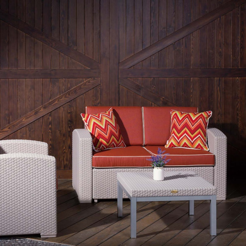 Sillón Cómodo Tipo Rattan Para Interior/exterior Durable