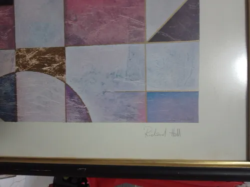 Cuadros Abstractos Serigrafía Firmada Richard Hall 75 X 105 (Usado)