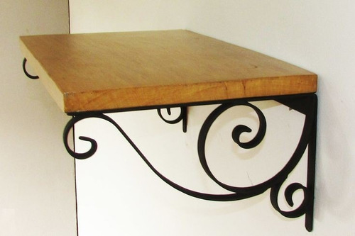 Estante De Madera Con Mensulas