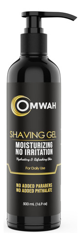 Omwah Gel De Afeitado Transparente Para Hombres, Aroma Refre