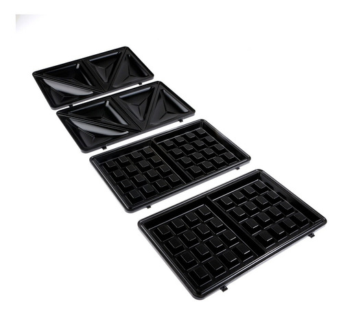 Tostadora Sandwichera Wafflera Smart Tek Accesorios 2 En 1