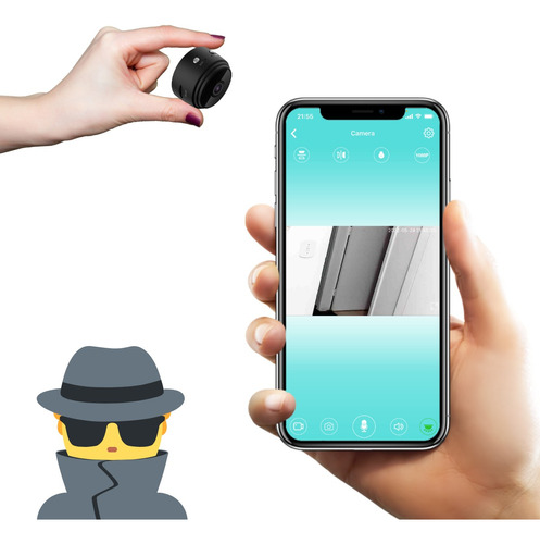 Mini Câmera Espiã Grava Vídeo Faz Foto E Escuta Áudio App