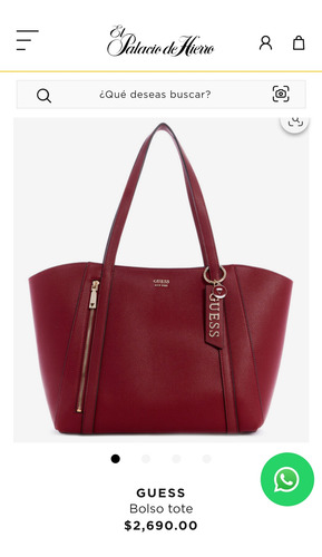 Bolso Guess Colección Maya Rojo 2pzas