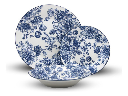 Set Vajilla De Porcelana 18 Piezas Diseño Stella Doral Stella Stella