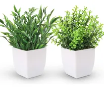 Comprar Der Rose 2 Paquetes De Plantas Falsas Mini Plantas En Maceta