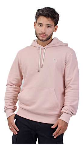 Canguro De Frisa Pesada Rosa, Hombre. Bravo J. Talle S -4xl