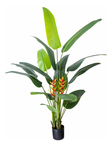 Planta Heliconia Rostrata Artificial 200cm Calidad Premium