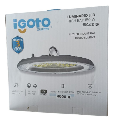 Lámpara Led High Bay 150w 4000k