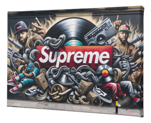 Cuadro Mural  Hip-hop Supreme 60 X 50