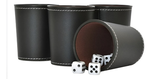 Juego De Mesa Juego De 4 Cachos De Eco Cuero Negro