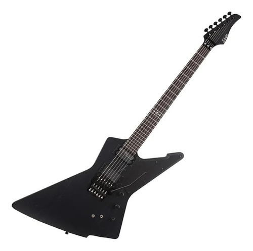 Guitarra elétrica E-1 Schecter Signature Jake Pitts FR-s, cor preta, material de escala, jacarandá, orientação à mão direita