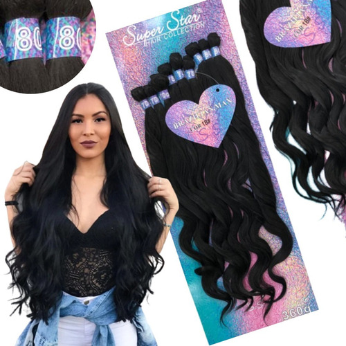 Cabelo Orgânico Liso/ond- Brazilian Plus 280gr 70cm + Brinde