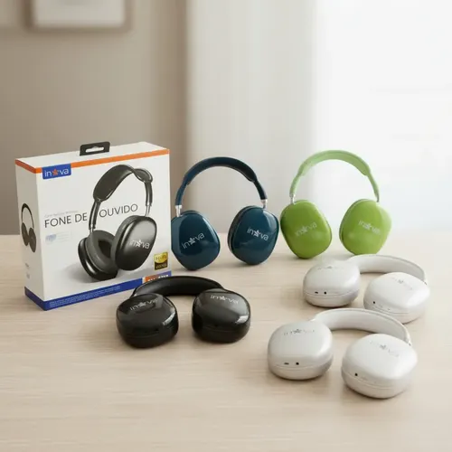 Fone Bluetooth Inova Kv-8778 Sem Fio Com Redução De Ruído