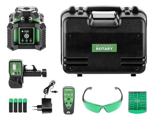 Nivel A Laser Verde Rotativo 400 Metros Com Maleta Ada