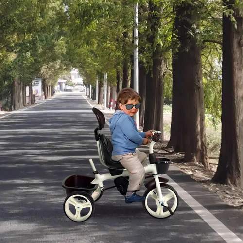 Triciclo Para Bebé Con Asiento Giratorio Carriola Ajustable
