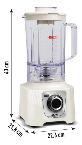Liquidificador Arno Powermax 1400w Cor Marfim 220V
