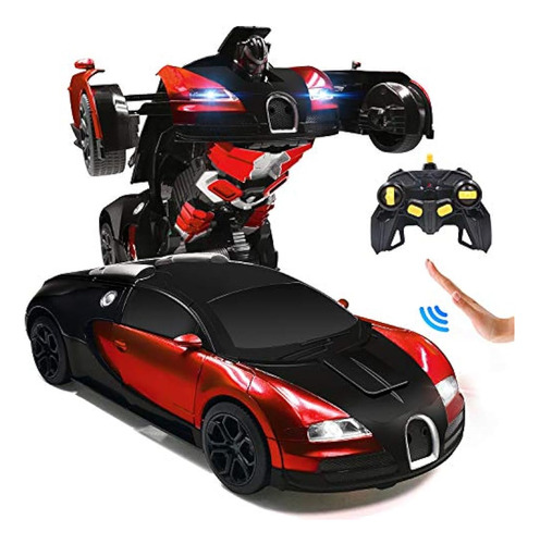 Ursulan Rc Cars Robot Para Niños Control Remoto Coche Transf