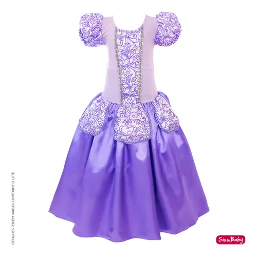 Fantasia Infantil Rapunzel - Princesa Sofia