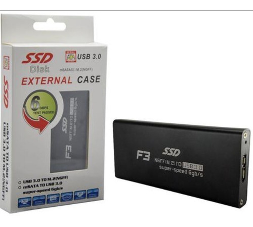 Case Gaveta Externa Ssd M2 Sata Usb 3.0 2242 2260 2280