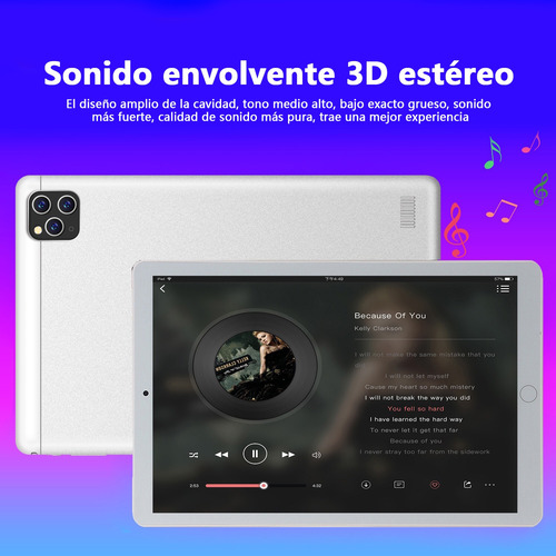 Tableta Mtk6797 Chip 10.1 S11 Rom128gb Y Ram6gb Negro