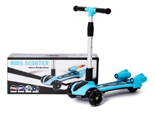 Monopatin Scooter Usb , Humo , Luces Led Azul