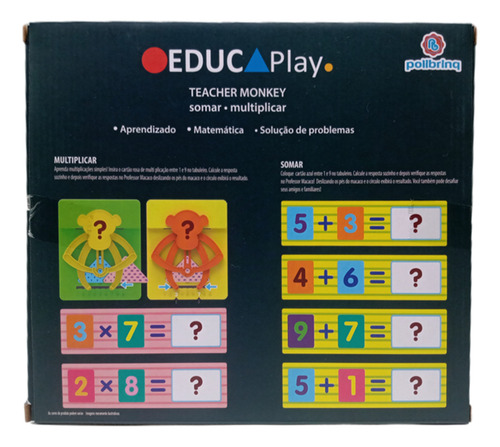 Macaco Professor Aprenda Somar - Polibrinq Pb524