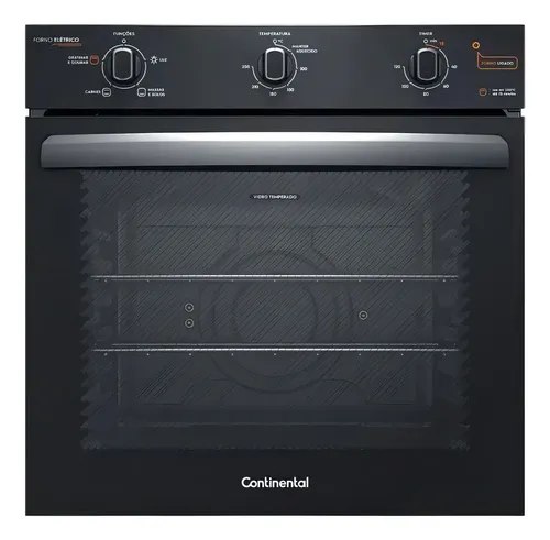 Forno de Embutir Elétrico Continental 80L com TOPLimpaFácil OC8EM