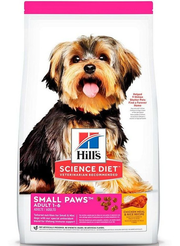 Hills Small Paws 2.04kgs Adulto