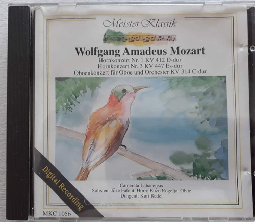 Wolfgang A. Mozart* Cd Meister Klassik  Mkc 1056* Conciert 