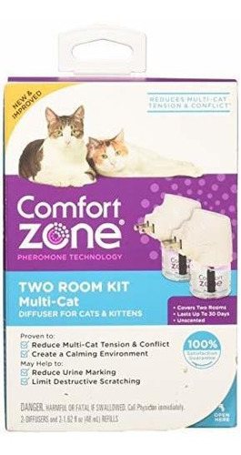 Comfort Zone Multicat Difusor Para Gatitos De Los Gatos (2pa