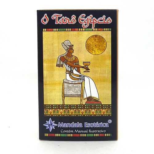 Tarô Egípcio Mitologia 78 Cartas Manual Bolsa Cigana