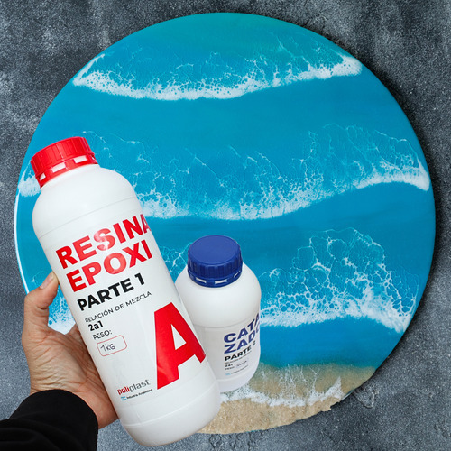Poxiplast Resina Epoxi Cristal 1.5kg Líquida Color Transparente