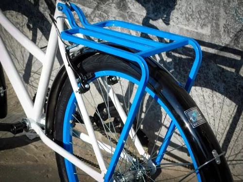 Parrilla Bicicleta Portabultos Trasera Alta Resistencia Azul