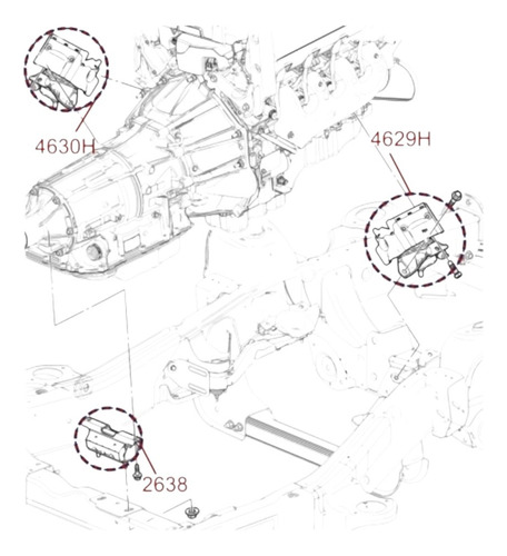 Kit Soportes Motor Y Trans Para Sierra 1500 5.3 16-18 Elec-g