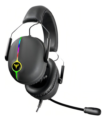 Fone Gamer Pro 7.1 Com Led Hell Crack Usb Cor Preto Cor da luz LED COLORIDO