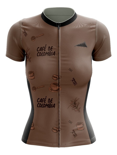 Jersey Confort Dry Cafe Dama Muisk, Malliot Ciclismo