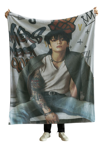 Cobija Frazada Manta Suave Yo Soy La Loca De Los Perros Jungkook Frazada Ligera 110x160cm