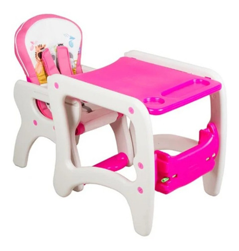 Silla De Comer Sit-up Rosado Infanti Color Rosa