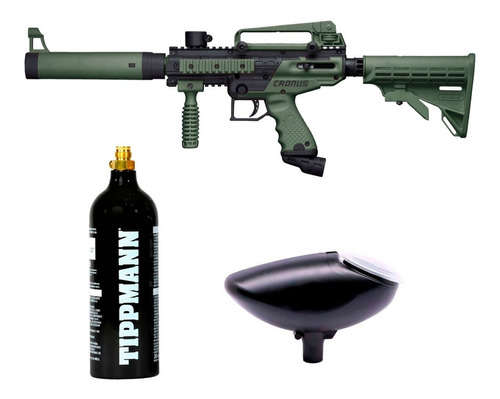 Marcadora Paintball Tippman Cronus Kit Tanque Y Loader 