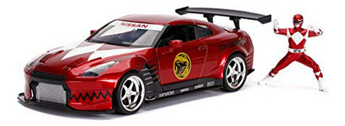 Jada Toys Power Rangers Red Ranger & 2009 Nissan Gt-r R35 Be