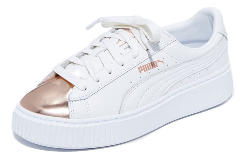 Puma Basket Platform Metallic B071vbz357_050424