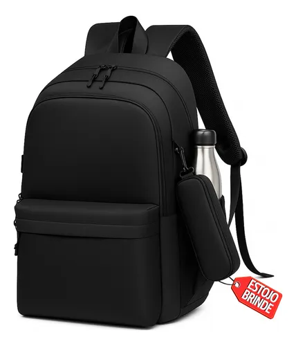 Mochila Feminina Escolar Reforçada Grande Impermeável Notebook Re...