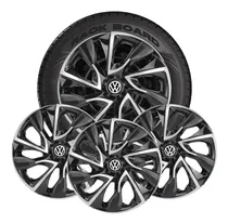 Comprar Jogo 4 Calotas Esportivas Aro 15 Ds4 Black Silver Volkswagen