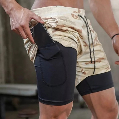 Bermuda Kit 1, 2 En 1, Pantalones Cortos Deportivos Doble A